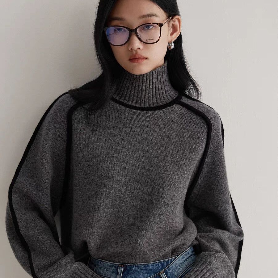 Sanira-Pull Rétro Élégant en Maille Douce