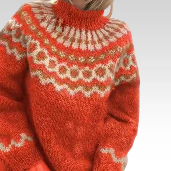 Orelia - Pull Rétro Élégant d'Hiver