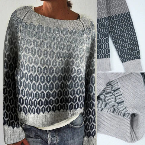 Sanira - Pull Rétro Élégant