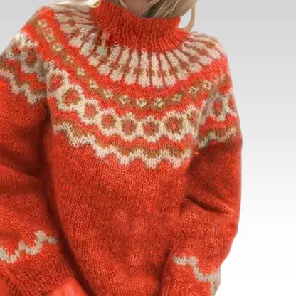 Orelia - Pull Rétro Élégant d'Hiver